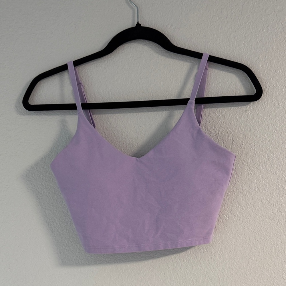 Athleta Light Purple Crop Sports Top